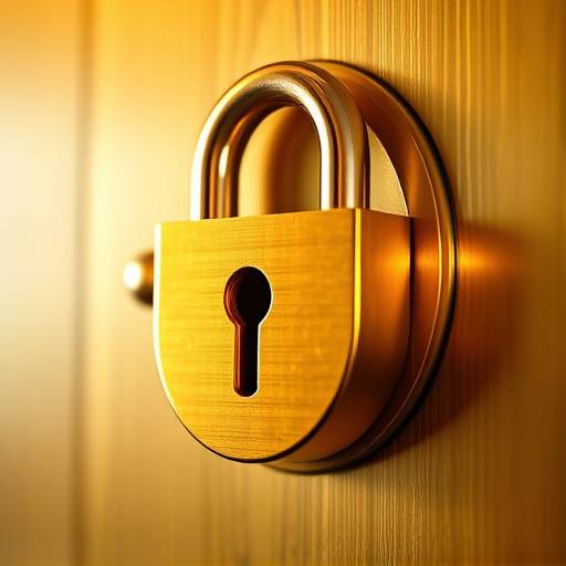 A golden lock symbolizing data privacy and security at The Golden Spoon
